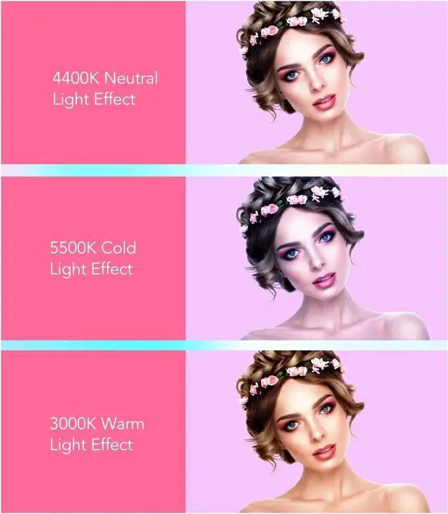 Alt view image 7 of 7 - X2 sets of 20'' led Ring Light kit heart w/Stand & remote Social Media+Microphon