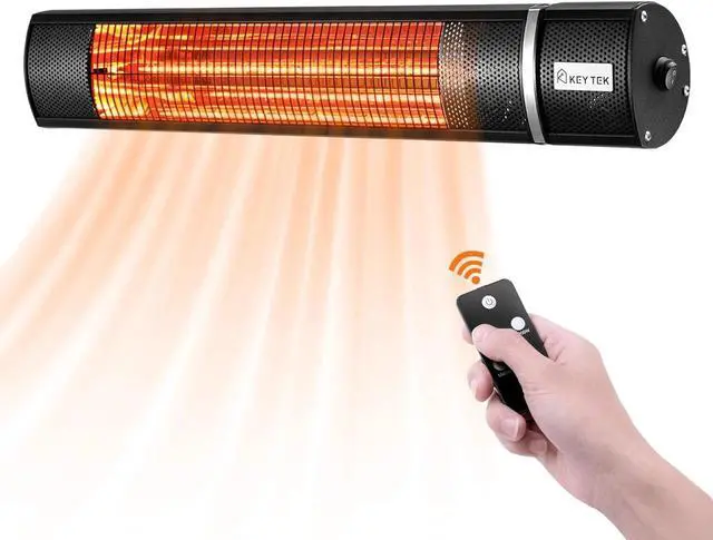 Main image of Wall Mounted Patio Heater Outdoor Electric Infrared 1500w Waterproof w/ Remote