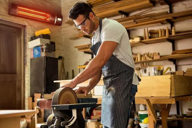 Alt view image 3 of 5 - Wall Mounted Patio Heater Outdoor Electric Infrared 1500w Waterproof w/ Remote