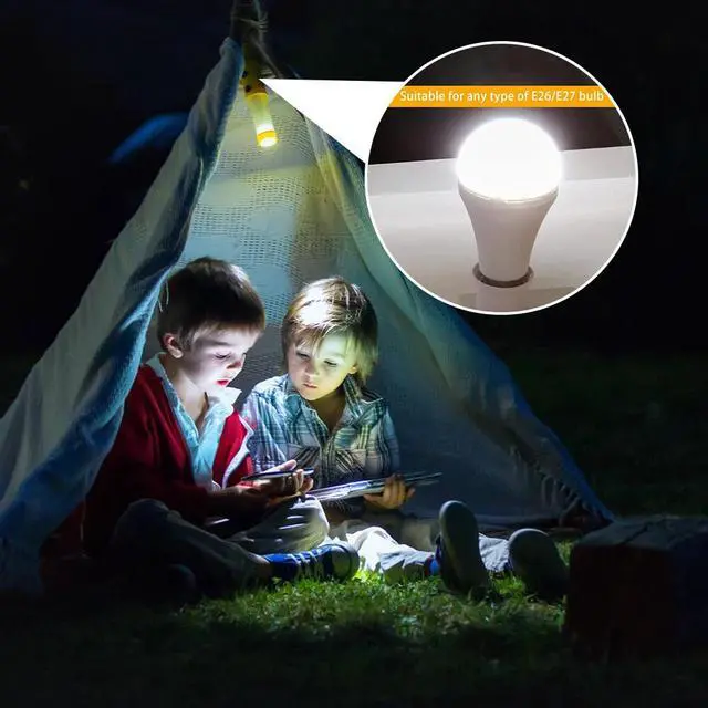 Alt view image 7 of 7 - 2Pcs Light Socket to Plug Adapter Plug-in Light Bulb Outlet Adapter E26 E27