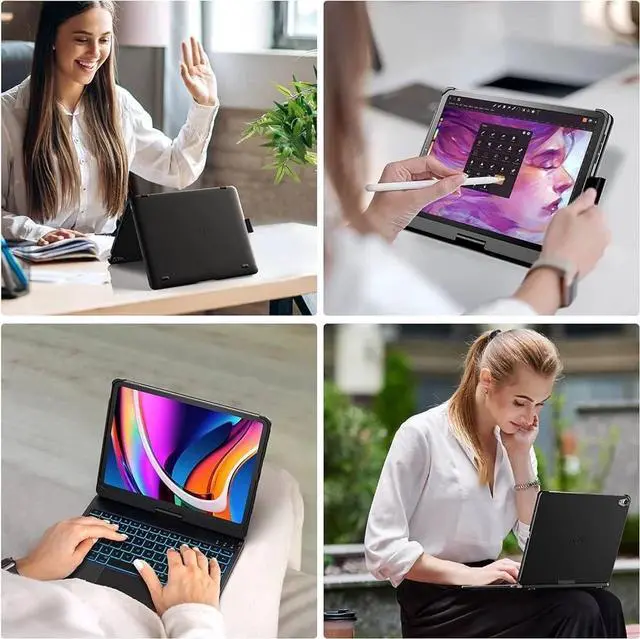 Alt view image 6 of 6 - Touch Keyboard Case with Trackpad for 11-inch (M3 2025 / M2 2024) 360°