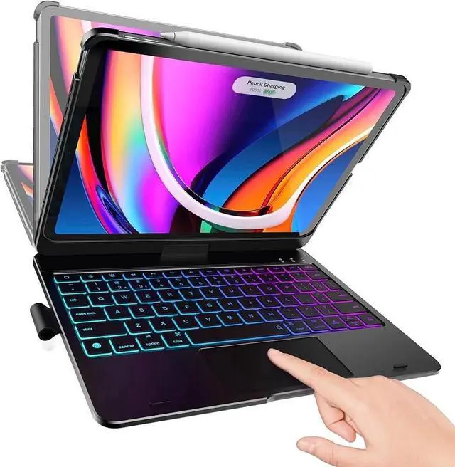 Alt view image 4 of 6 - Touch Keyboard Case with Trackpad for 11-inch (M3 2025 / M2 2024) 360°