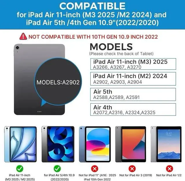 Alt view image 2 of 6 - Touch Keyboard Case with Trackpad for 11-inch (M3 2025 / M2 2024) 360°