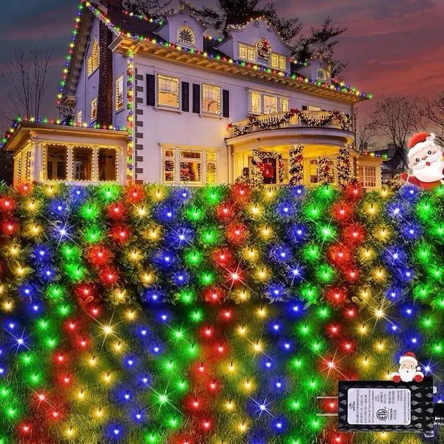 Main image of Christmas Net Lights, 280 LED Mesh Lights 9.8FT x 6.6FT 8 Modes Waterproof