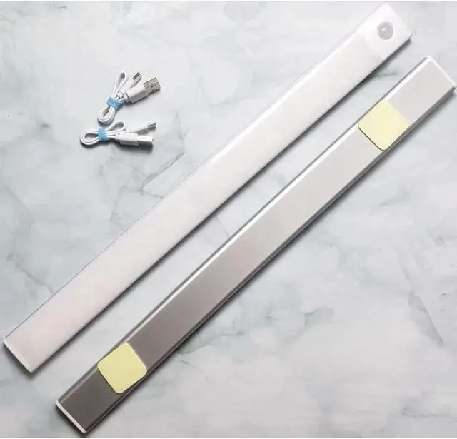 Alt view image 7 of 7 - 4-Pack LED Under Cabinet Lights, Rechargeable Motion Sensor, 3 Color Dimmable