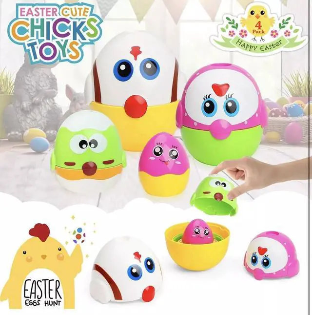 Alt view image 6 of 7 - Toys Gifts for 18 months, 2, 3, 4+ Yr Old Toddlers Kids, 8 Pcs Nesting &