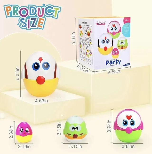 Alt view image 7 of 7 - Toys Gifts for 18 months, 2, 3, 4+ Yr Old Toddlers Kids, 8 Pcs Nesting &