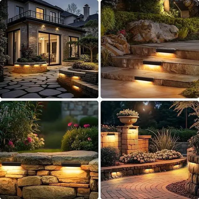 Alt view image 7 of 7 - 8 Pack 7 Inch Retaining Wall Lights, 4.5W Hardscape Lighting, 2700K Soft White