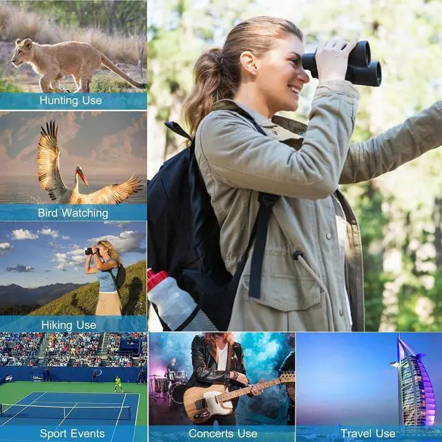 Alt view image 6 of 7 - 80x50 High-Power Binoculars with BAK-4 Prism & FMC Lens Low Light Night Vision