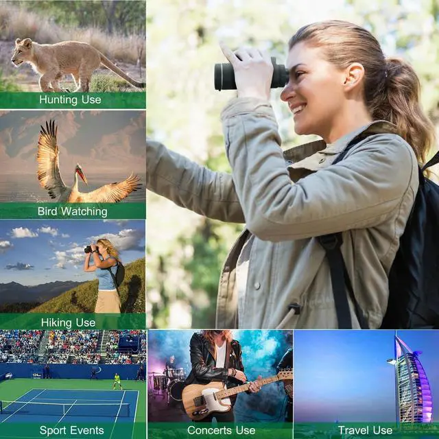 Alt view image 4 of 7 - 40x60 HD Optical Monocular Telescope Low Light Vision Scope+Tripod+Lens Cap NEW