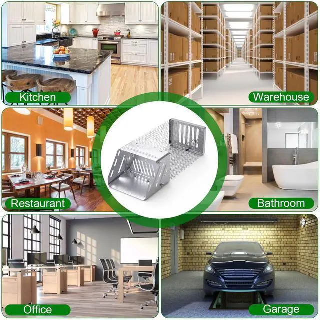 Alt view image 7 of 7 - Automatic Continuous Live Humane Mouse Rat Trap Chipmunk Rodent Trap Catch Cage