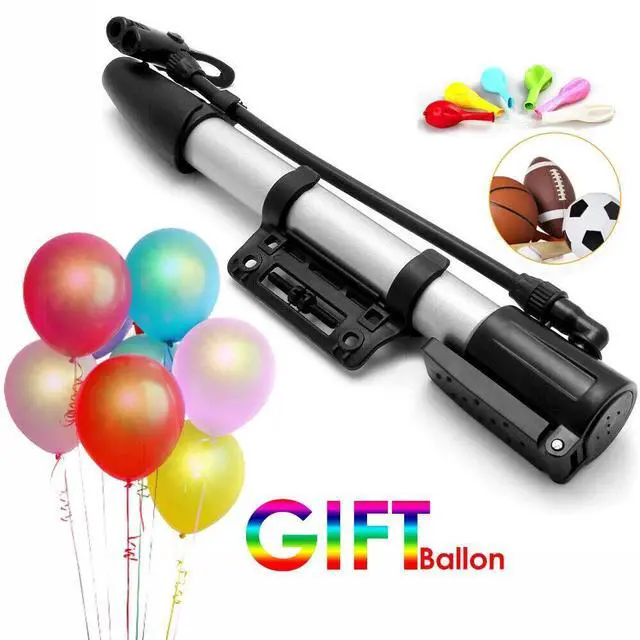 Main image of Bike Pump Bicycle Floor Pump High Pressure Bike Ball Mini Tire Air Pump +balloon