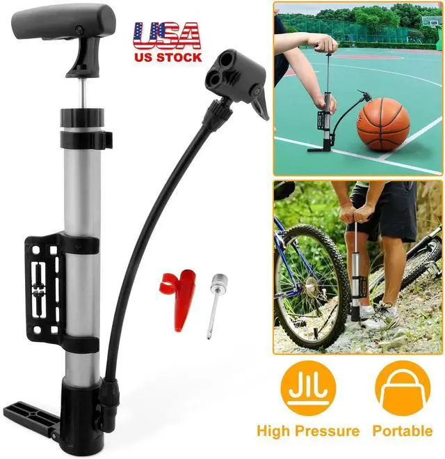 Alt view image 5 of 7 - Bike Pump Bicycle Floor Pump High Pressure Bike Ball Mini Tire Air Pump +balloon