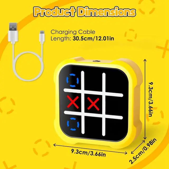 Alt view image 7 of 7 - Tic Tac Toe Bolt Game 3 In 1 Electric Puzzle Game Portable Kids Educational Toy