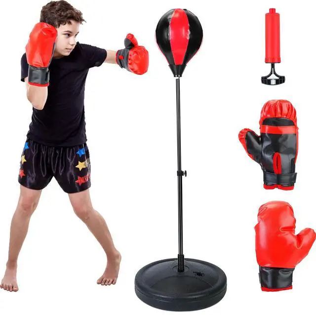 Main image of Kids Free Standing Punching Ball Boxing Adjustable Training Reflex Punching Bag