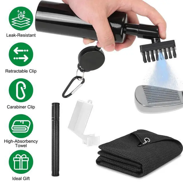 Alt view image 3 of 7 - Portable Golf Groove Sharpener Nylon Bristles Golf Club Cleaning Accessories