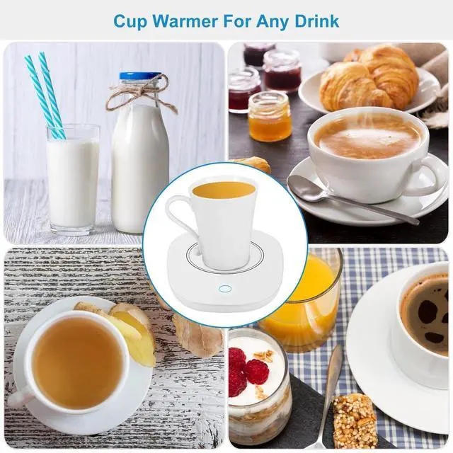 Alt view image 7 of 7 - Cup Mug Warmer Coffee Tea Milk Drink Heat Pad Auto Shut Off Home Office
