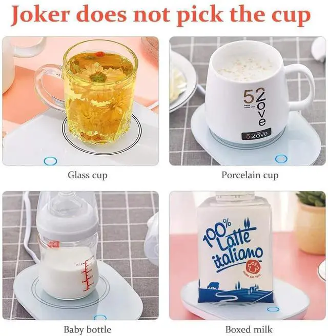 Alt view image 2 of 7 - Coffee Cup Warmer Electric Mug Tea Milk Heated Pad Mat Office Home Auto Shut Off