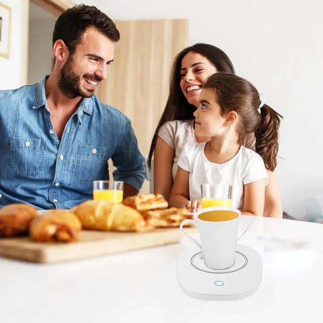 Alt view image 3 of 7 - Coffee Cup Warmer Electric Mug Tea Milk Heated Pad Mat Office Home Auto Shut Off