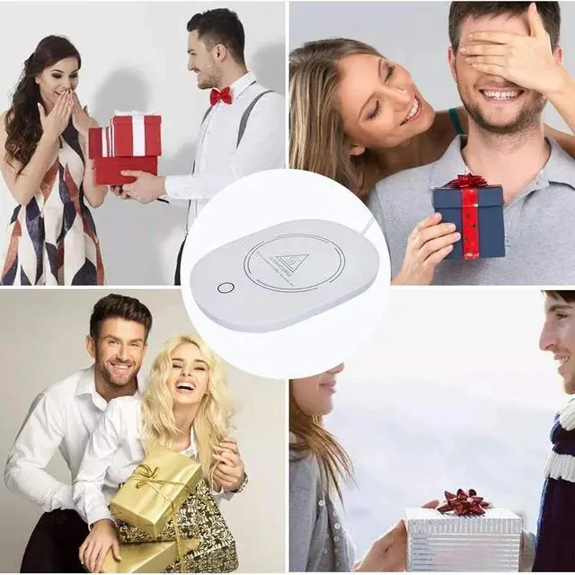 Alt view image 4 of 7 - Coffee Cup Warmer Electric Mug Tea Milk Heated Pad Mat Office Home Auto Shut Off