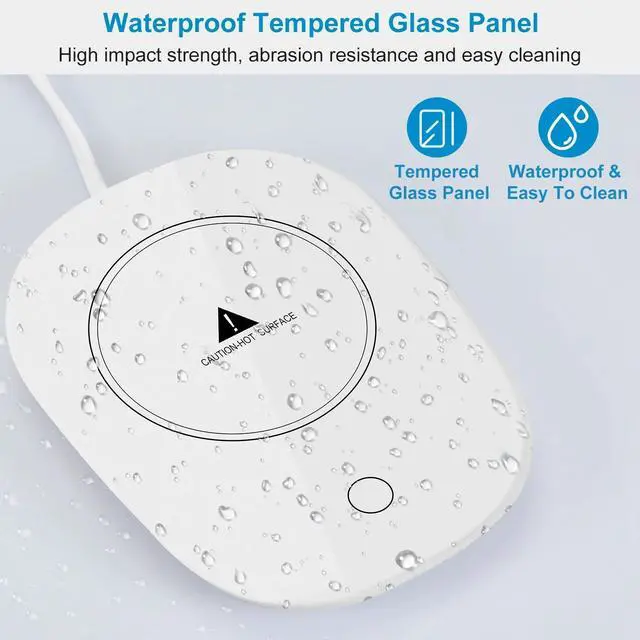 Alt view image 6 of 7 - Coffee Cup Warmer Electric Mug Tea Milk Heated Pad Mat Office Home Auto Shut Off