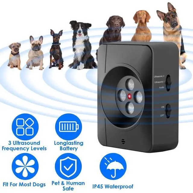 Alt view image 3 of 7 - 3 Modes Dog Anti Barking Device Ultrasonic Barking Control Sonic Bark Deterrent
