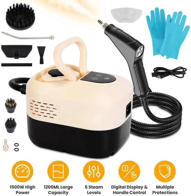 Alt view image 2 of 7 - High Pressure Steamer Cleaner Handheld Car Steam Cleaning Machine & 5.9FT Hose