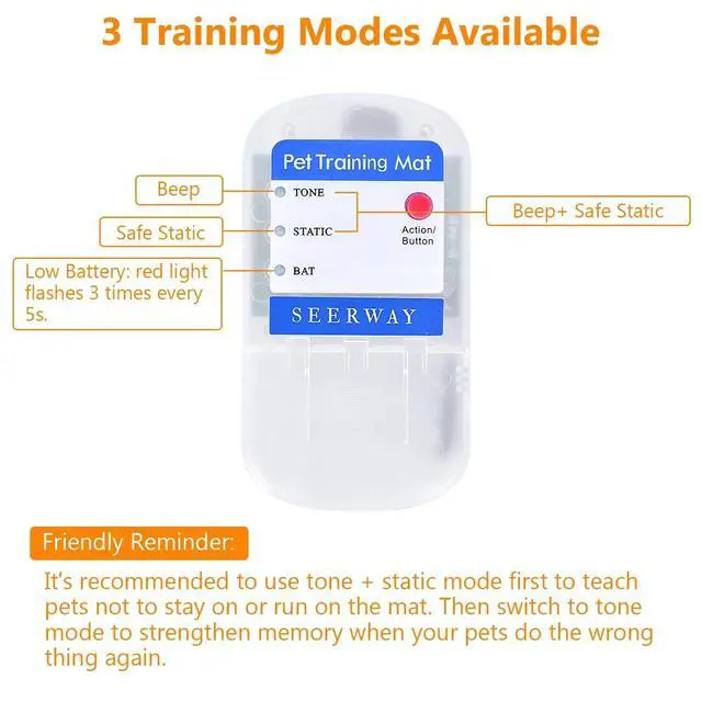 Alt view image 5 of 7 - 60"x12" Electronic Safe Pet Training Dog Cat Barrier Repellent Shock