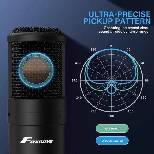 Alt view image 6 of 7 - Condenser Microphone Studio Recording Professional Live SoundCard kit Bluetooth