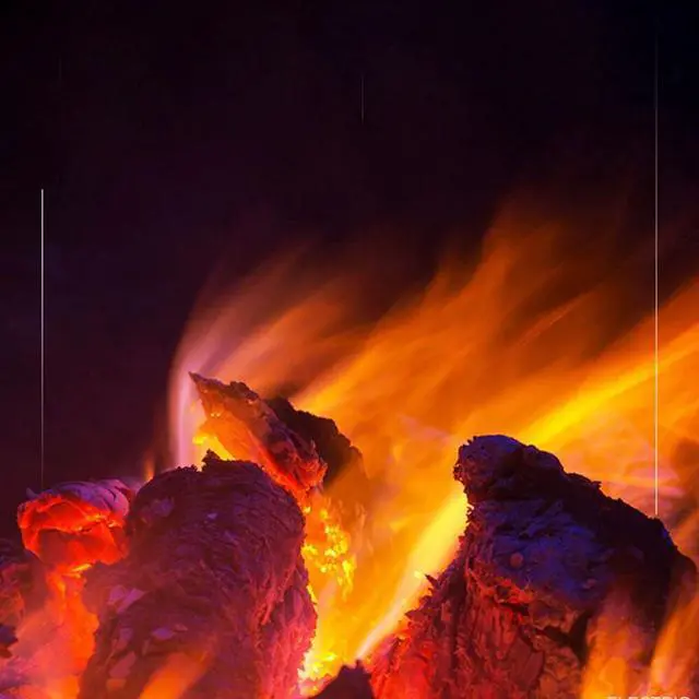 Alt view image 7 of 7 - Electric Fireplace Heater Air Heater Infrared Fireplace Stove W/ 3D Flame Effect