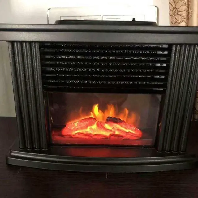 Alt view image 2 of 7 - Electric Fireplace Heater Air Heater Infrared Fireplace Stove W/ 3D Flame Effect
