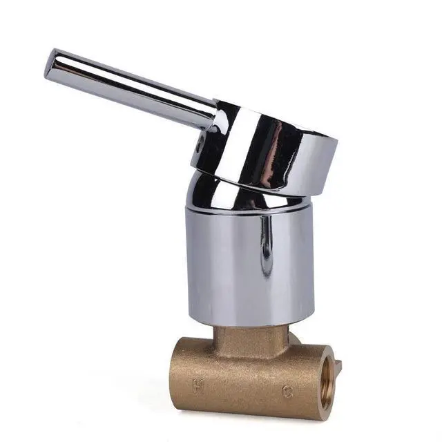 Alt view image 3 of 7 - Stainless Steel Shower Faucet Set 1/2" Head Wall Mount Mixer Taps