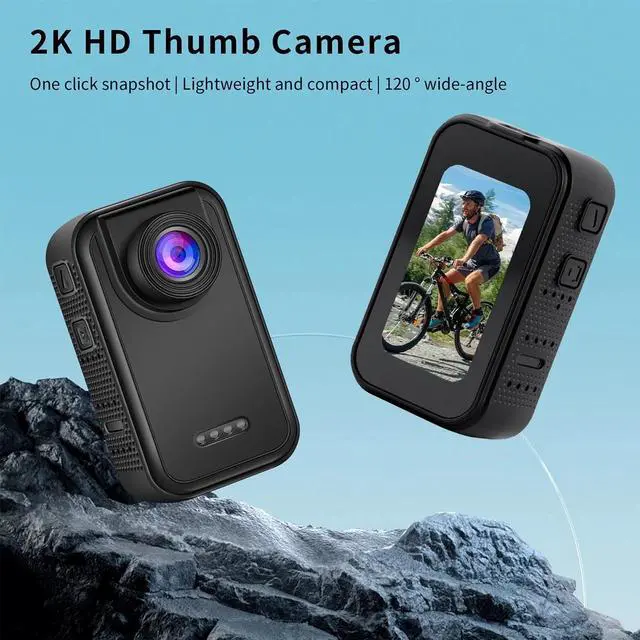 Alt view image 2 of 7 - HD 2K Mini Action Camera Sports Camcorder Video Outdoor Waterproof Motorbike Cam