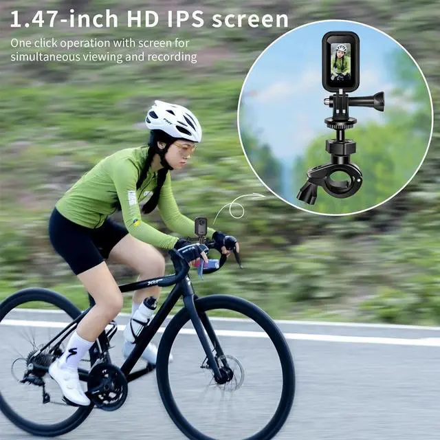 Alt view image 4 of 7 - HD 2K Mini Action Camera Sports Camcorder Video Outdoor Waterproof Motorbike Cam