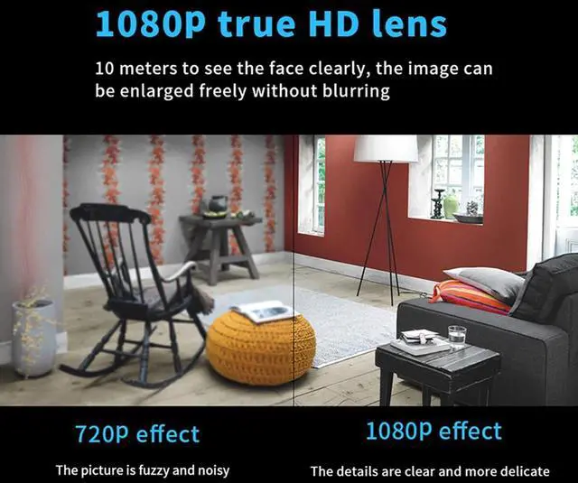 Alt view image 6 of 7 - Mini Wifi Camera HD 1080P Home Security Camcorder Night Vision Micro Smart Cam