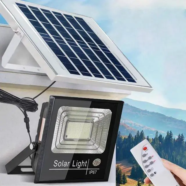 Main image of 600W LED Solar Flood Light Outdoor Street Light Dusk to Dawn Flood Wall Lamp US