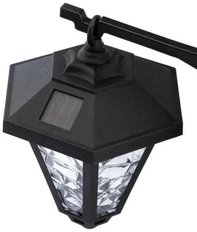 Alt view image 5 of 7 - 2 Pack 53" Outdoor Solar Light Post, All-Weather, Double Head Lamp, Driveway