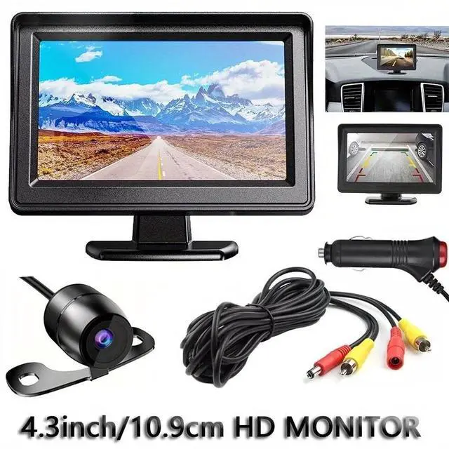 Main image of Car Rear View Backup Camera Cars HD Night Vision 4.3" Monitor Back Up Waterproof