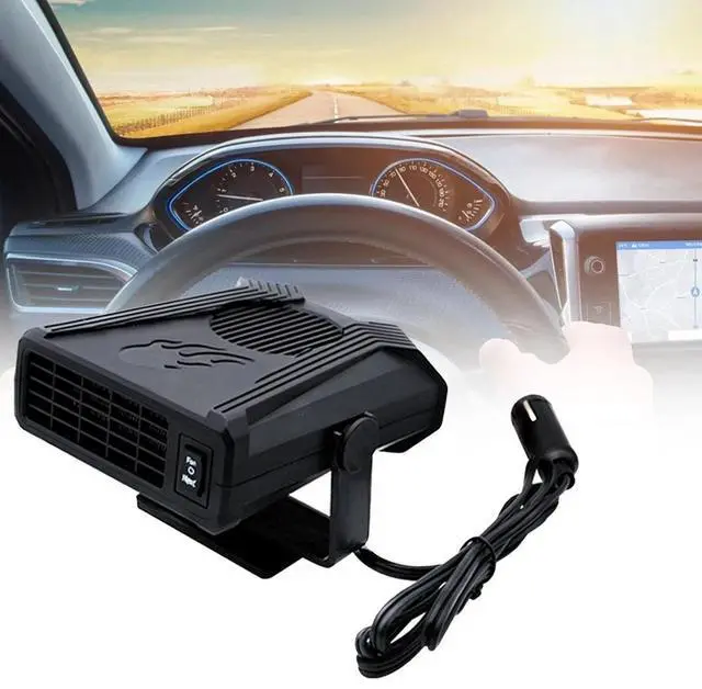 Alt view image 2 of 7 - 150W Heater Portable Heating Cooling Fan Defroster Demister for Car Truck 12V
