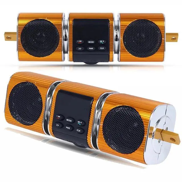 Main image of Waterproof Bluetooth Motorcycle Stereo Speaker MP3 Audio System AUX USB FM Radio