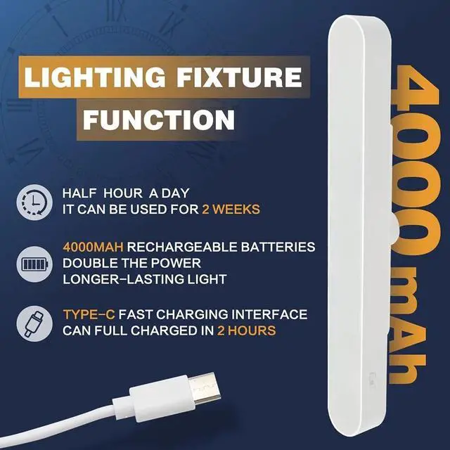 Alt view image 3 of 7 - Magnetic Vanity Lights for Mirror USB Rechargeable Battery Operated Mirror Light