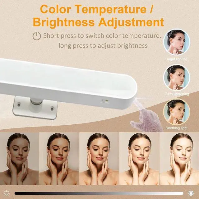 Alt view image 5 of 7 - Magnetic Vanity Lights for Mirror USB Rechargeable Battery Operated Mirror Light