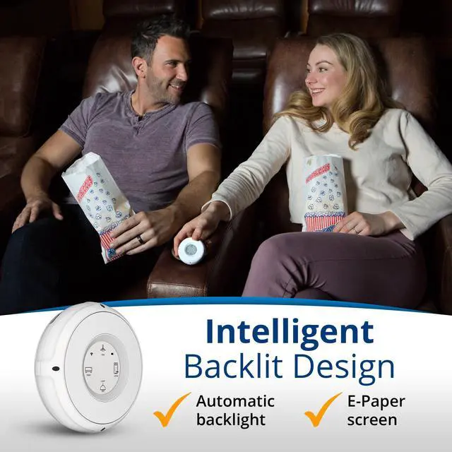Alt view image 3 of 7 - Linxura Smart Home Controller - Wireless Smart Controller for Smart Devices - Compatible with Alexa & Google Home - Programmable & Customizable Buttons, E-Paper Screen, Click Wheel - Snow Pearl
