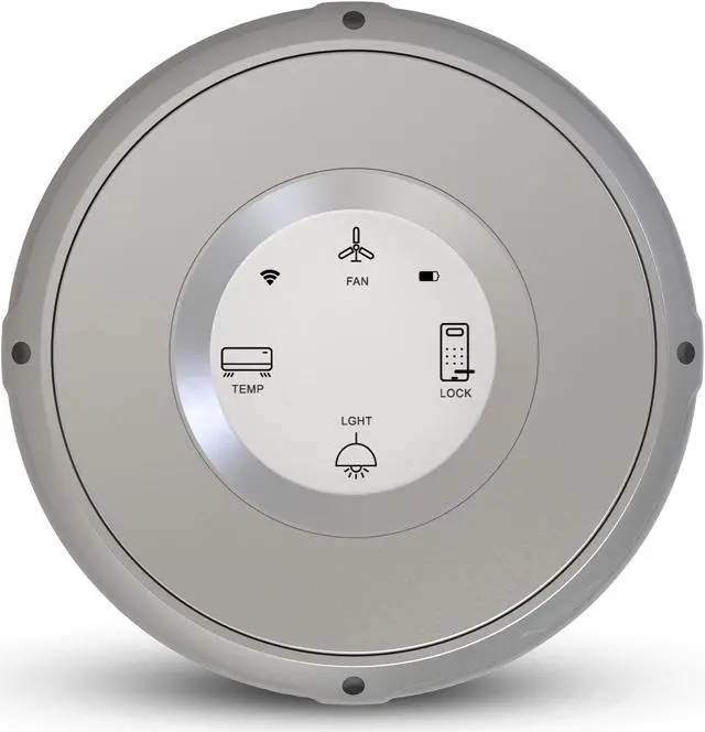 Main image of Linxura Smart Home Controller - Wireless Smart Controller for Smart Devices - Compatible with Alexa & Google Home - Programmable & Customizable Buttons, E-Paper Screen, Click Wheel - Sterling Moon