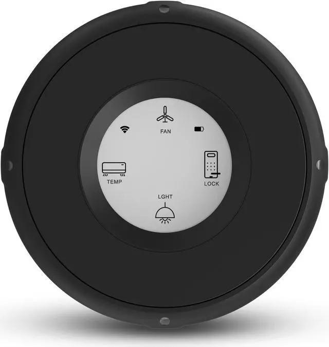 Main image of Linxura Smart Home Controller - Wireless Smart Controller for Smart Devices - Compatible with Alexa & Google Home - Programmable & Customizable Buttons, E-Paper Screen, Click Wheel - Midnight Onyx