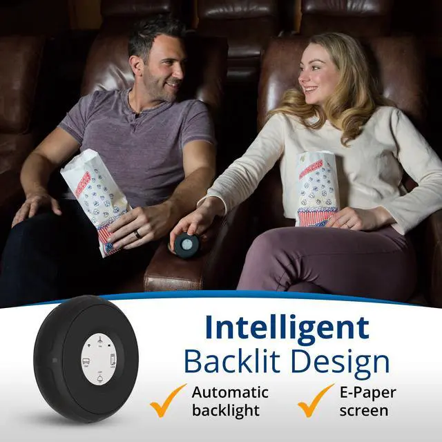 Alt view image 3 of 7 - Linxura Smart Home Controller - Wireless Smart Controller for Smart Devices - Compatible with Alexa & Google Home - Programmable & Customizable Buttons, E-Paper Screen, Click Wheel - Midnight Onyx