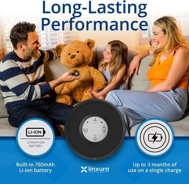 Alt view image 4 of 7 - Linxura Smart Home Controller - Wireless Smart Controller for Smart Devices - Compatible with Alexa & Google Home - Programmable & Customizable Buttons, E-Paper Screen, Click Wheel - Midnight Onyx