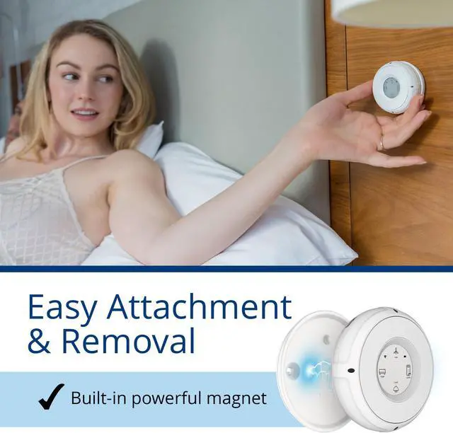 Alt view image 5 of 7 - Linxura Wall Mount - Magnetic Holder Smart Device Controller- Wall-Mounted Magnetic Dock with 3M Self-Adhesive Tape & Mounting Screws Included - Quick & Easy Installation - Snow Pearl