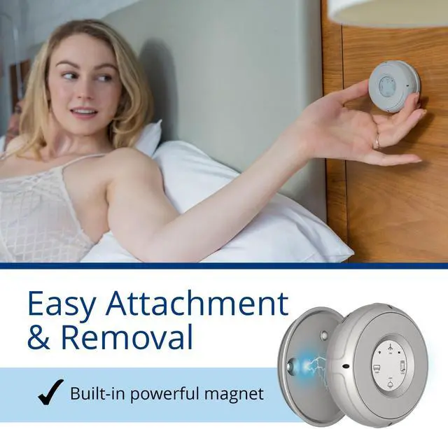 Alt view image 5 of 7 - Linxura Wall Mount - Magnetic Holder Smart Device Controller- Wall-Mounted Magnetic Dock with 3M Self-Adhesive Tape & Mounting Screws Included - Quick & Easy Installation - Sterling Moon