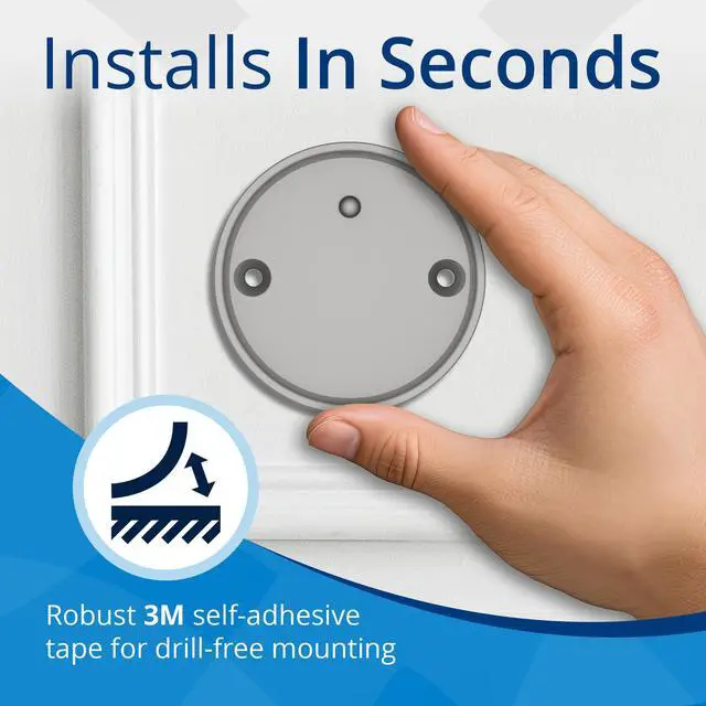 Alt view image 3 of 7 - Linxura Wall Mount - Magnetic Holder Smart Device Controller- Wall-Mounted Magnetic Dock with 3M Self-Adhesive Tape & Mounting Screws Included - Quick & Easy Installation - Sterling Moon